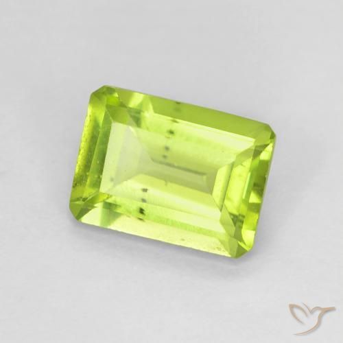 Peridoto Verde claro Natural 1.03ct, Corte Octógono / Esmeralda, VS