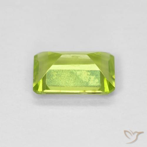 Peridoto Verde claro Natural 0.89ct, Corte Octógono / Esmeralda, VS