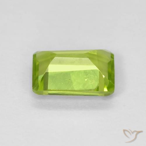 Peridoto Verde claro Natural 1.09ct, Corte Octógono / Esmeralda, VS