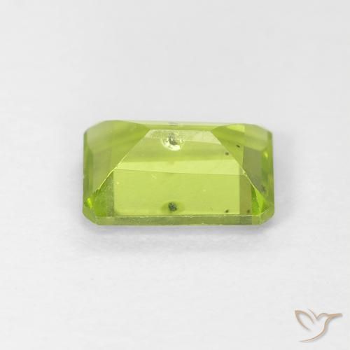 Peridoto Verde médio Natural 1.04ct, Corte Octógono / Esmeralda, VS-SI