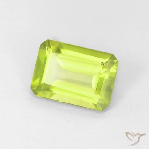 Peridoto Verde claro Natural 1.02ct, Corte Octógono / Esmeralda, VS-SI