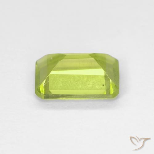 Peridoto Verde claro Natural 1.02ct, Corte Octógono / Esmeralda, VS-SI