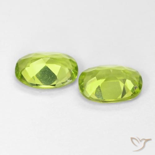 Pedras preciosas de Peridoto Verde médio natural de 1.67 ct, oval, VS