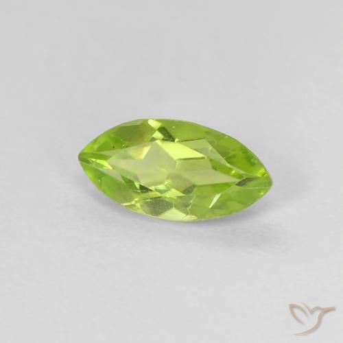Peridoto Verde médio Natural 0.67ct, Marquesa, VVS-VS