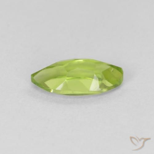 Peridoto Verde médio Natural 0.68ct, Marquesa, VVS-VS