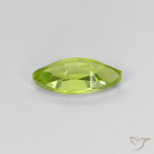 Peridoto Verde amarelado Natural 0.69ct, Marquesa, VVS-VS