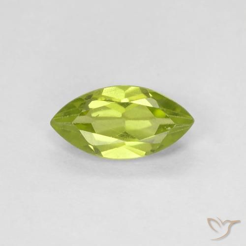 0.73ct Natural verde vivo Peridoto, Marquesa, VVS-VS