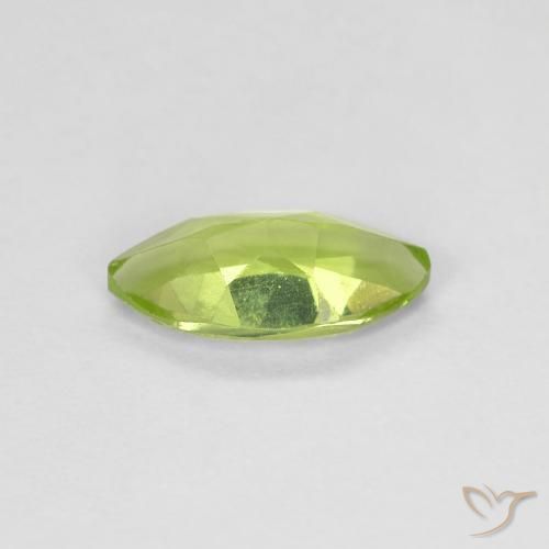 Peridoto verde vivo Natural 0.64ct, Marquesa, VS