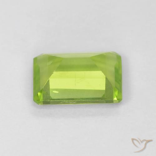 Peridoto Verde claro Natural 1.03ct, Corte Octógono / Esmeralda, VS-SI