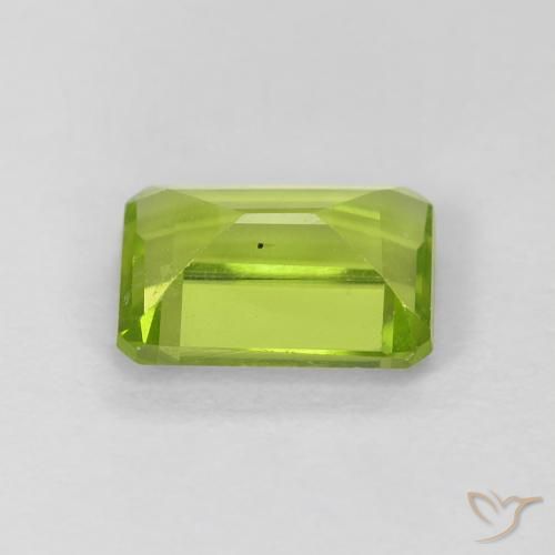 Peridoto Verde claro Natural 1.09ct, Corte Octógono / Esmeralda, VS