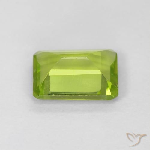 Peridoto Verde claro Natural 1.01ct, Corte Octógono / Esmeralda, VS