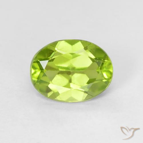 1.21ct Natural verde vivo Peridoto, oval, VS