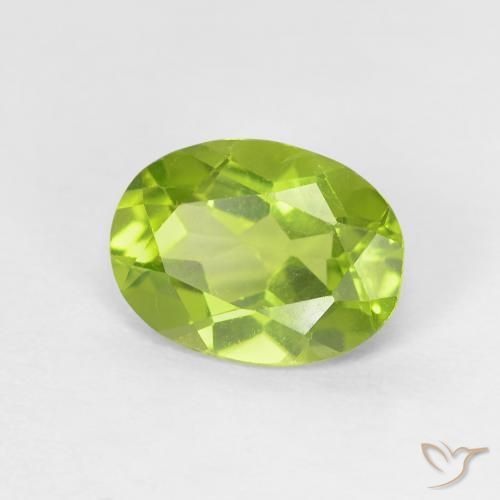 Peridoto Verde médio Natural 1.21ct, oval, VVS-VS