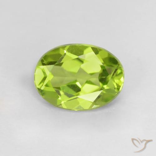 1.21ct Natural Verde claro Peridoto, oval, VVS-VS