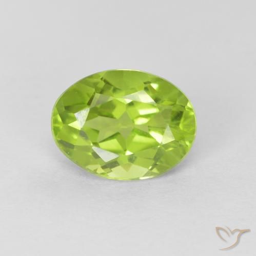 1.25ct Natural Verde médio Peridoto, oval, VS