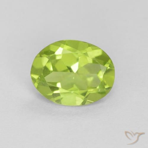 1.10ct Natural Verde médio Peridoto, oval, VS