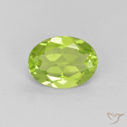 1.20ct Natural Verde médio Peridoto, oval, VS