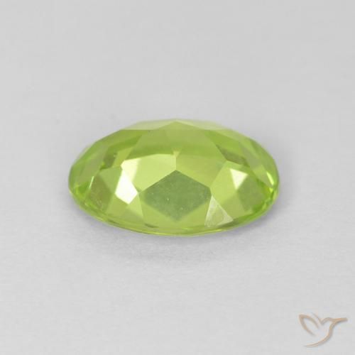 Peridoto Verde médio Natural 1.20ct, oval, VS