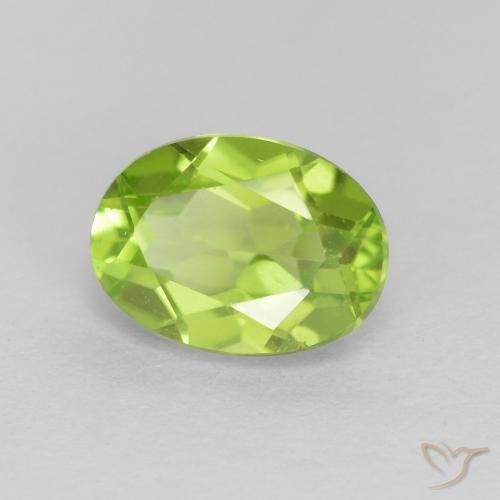 Peridoto Verde médio Natural 1.43ct, oval, VS