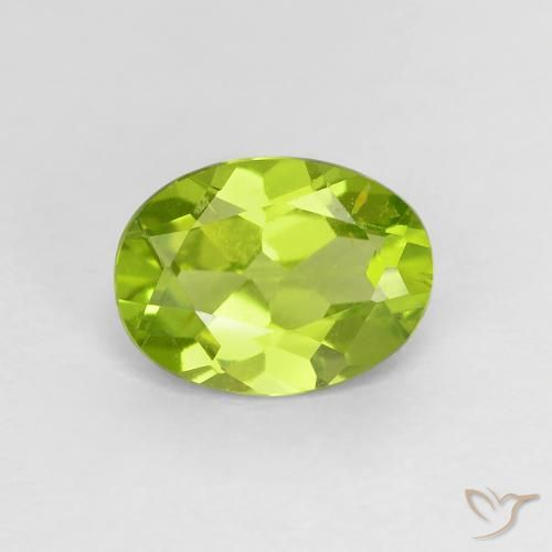 1.21ct Natural verde vivo Peridoto, oval, VS