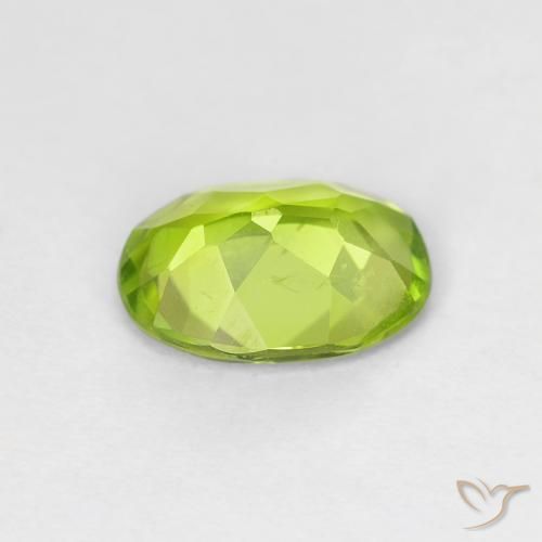 Peridoto Verde amarelado Natural 1.14ct, oval, VS