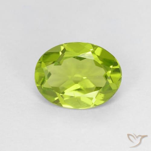 1.21ct Natural Verde médio Peridoto, oval, VS