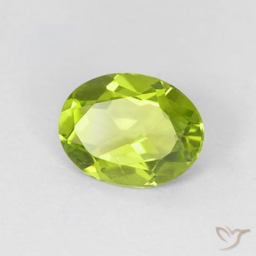 Peridoto Verde médio Natural 1.21ct, oval, VS