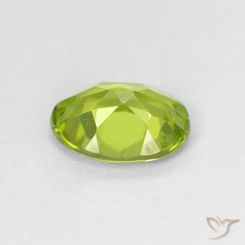 Peridoto Verde médio Natural 1.21ct, oval, VS