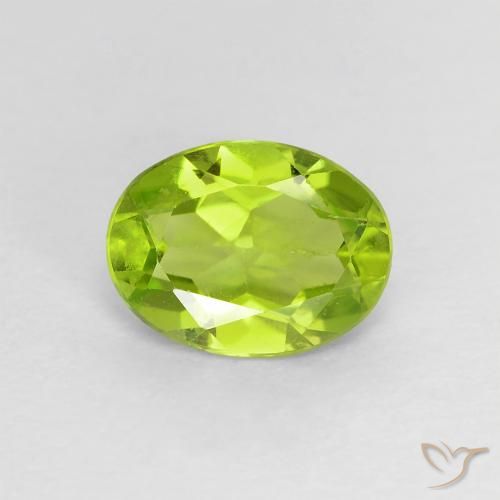 1.13ct Natural verde vivo Peridoto, oval, VS