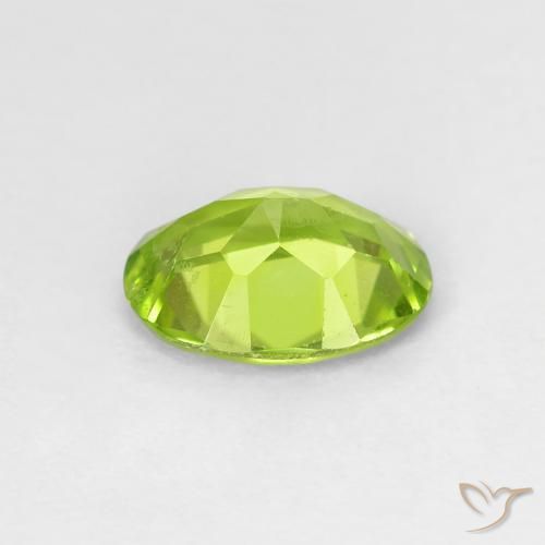 Peridoto verde vivo Natural 1.13ct, oval, VS