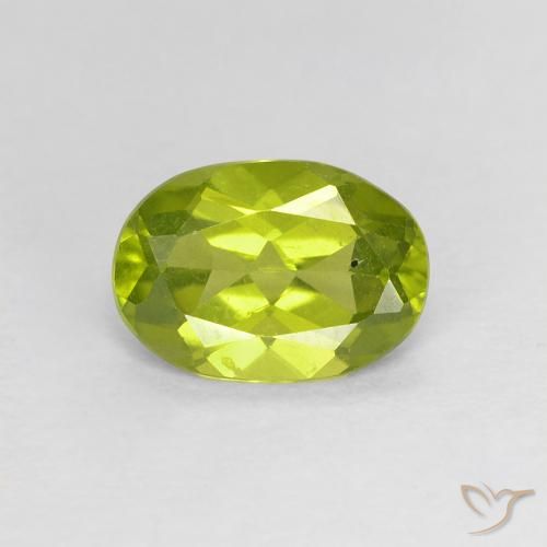 1.15ct Natural Verde oliva Peridoto, oval, VS