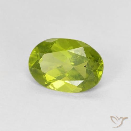 Peridoto Verde oliva Natural 1.15ct, oval, VS