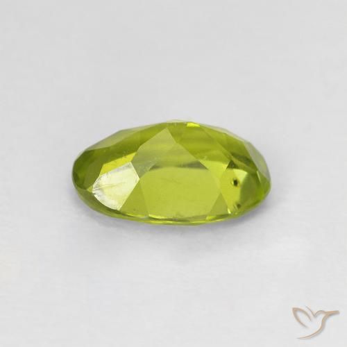 Peridoto Verde oliva Natural 1.15ct, oval, VS