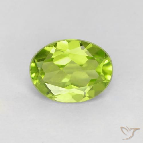 1.21ct Natural Verde claro Peridoto, oval, VVS-VS