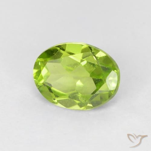 Peridoto Verde claro Natural 1.21ct, oval, VVS-VS