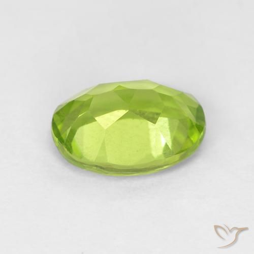 Peridoto Verde amarelado Natural 1.38ct, oval, VVS-VS