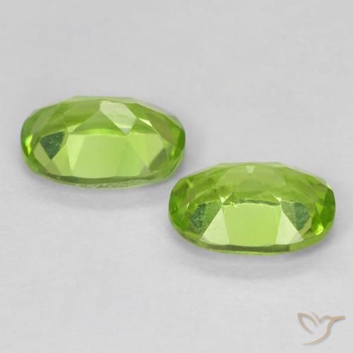 Pedras preciosas de Peridoto Verde médio natural de 1.78 ct, oval, VS
