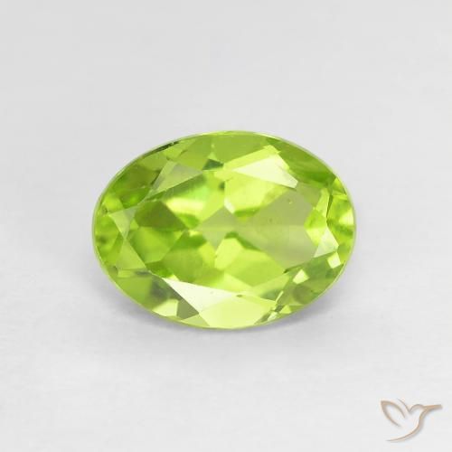 1.23ct Natural verde vivo Peridoto, oval, VS