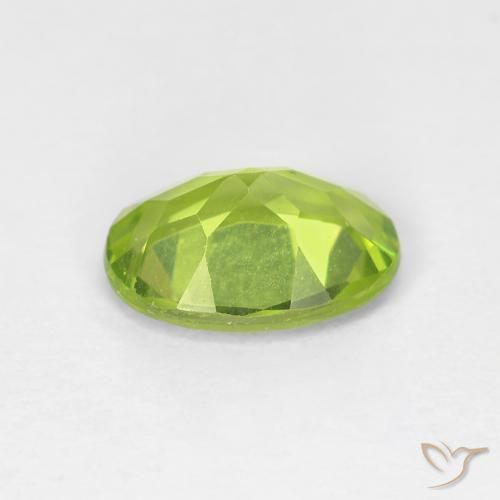 Peridoto Verde amarelado Natural 1.15ct, oval, VS