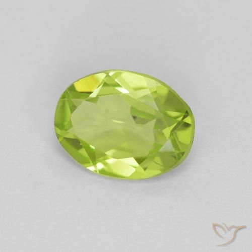 Peridoto Verde médio Natural 1.02ct, oval, VS