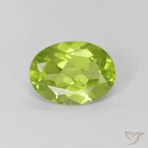 1.30ct Natural Verde médio Peridoto, oval, VS