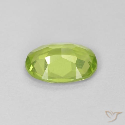 Peridoto Verde médio Natural 0.98ct, oval, VS