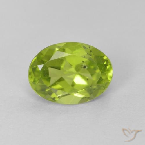 1.36ct Natural Verde médio Peridoto, oval, VS