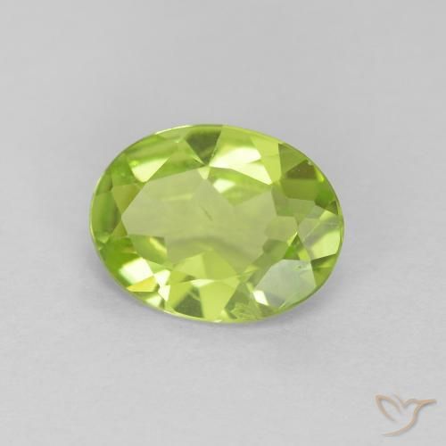 Peridoto Verde médio Natural 1.07ct, oval, VS