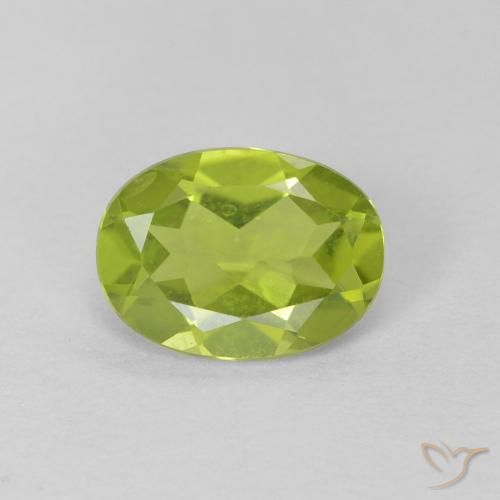 1.08ct Natural verde vivo Peridoto, oval, VS