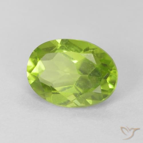 Peridoto Verde claro Natural 1.20ct, oval, VVS-VS