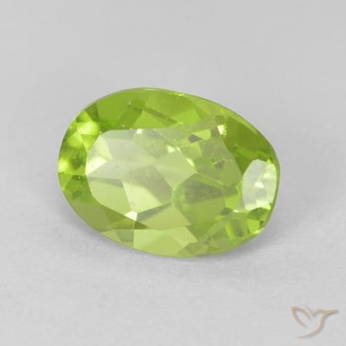 Peridoto Verde claro Natural 1.23ct, oval, VVS-VS