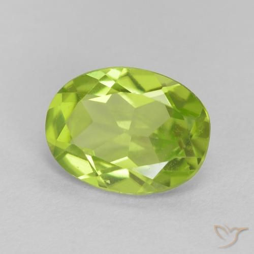 Peridoto Verde claro Natural 1.11ct, oval, VVS-VS