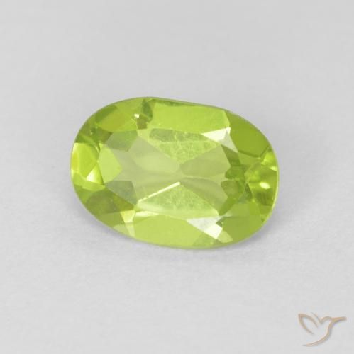 Peridoto Verde claro Natural 0.76ct, oval, VVS-VS