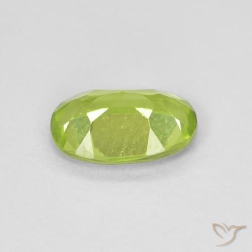 Peridoto Verde claro Natural 0.76ct, oval, VVS-VS
